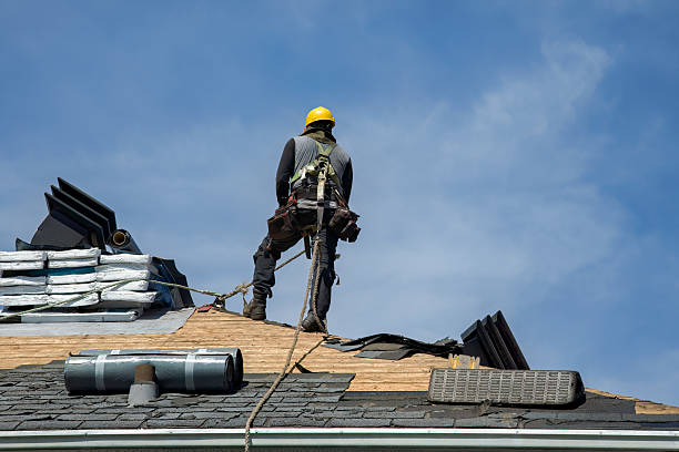 Professional Roofing technician working in Colon, MI